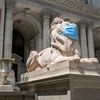 NYPL Lions Patience and Fortitude Are Now Wearing Masks Like Good New Yorkers